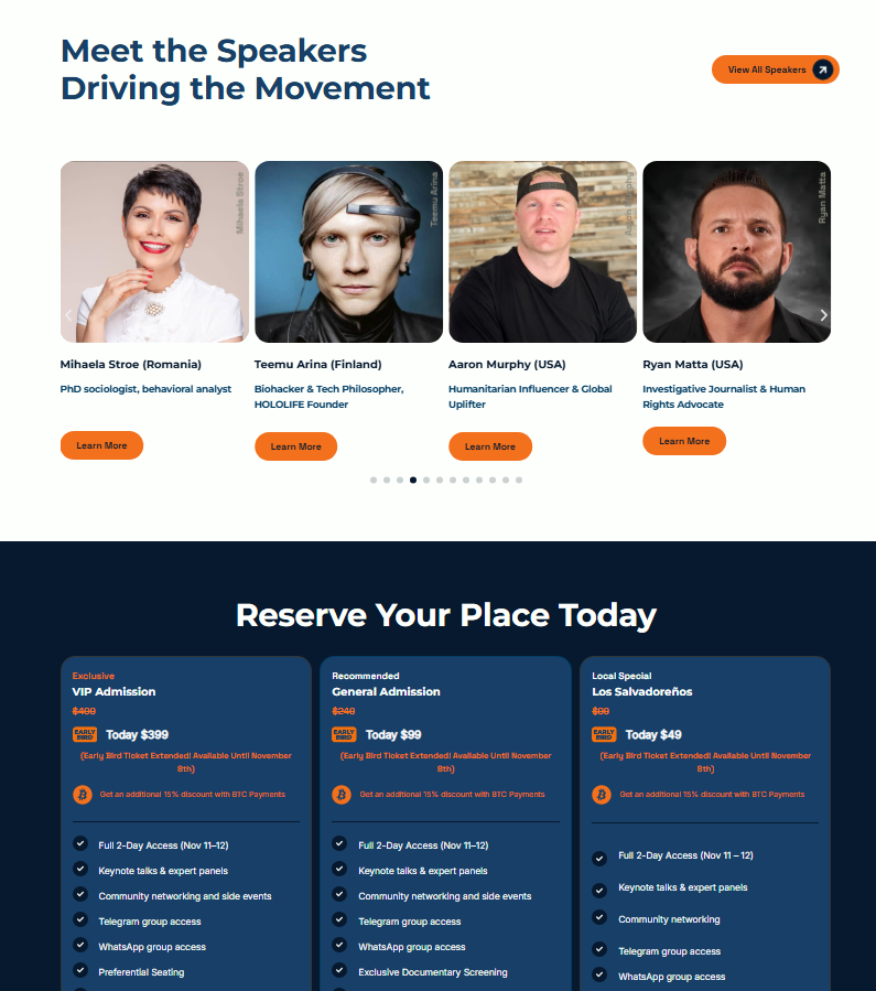 Meet Speakers Section