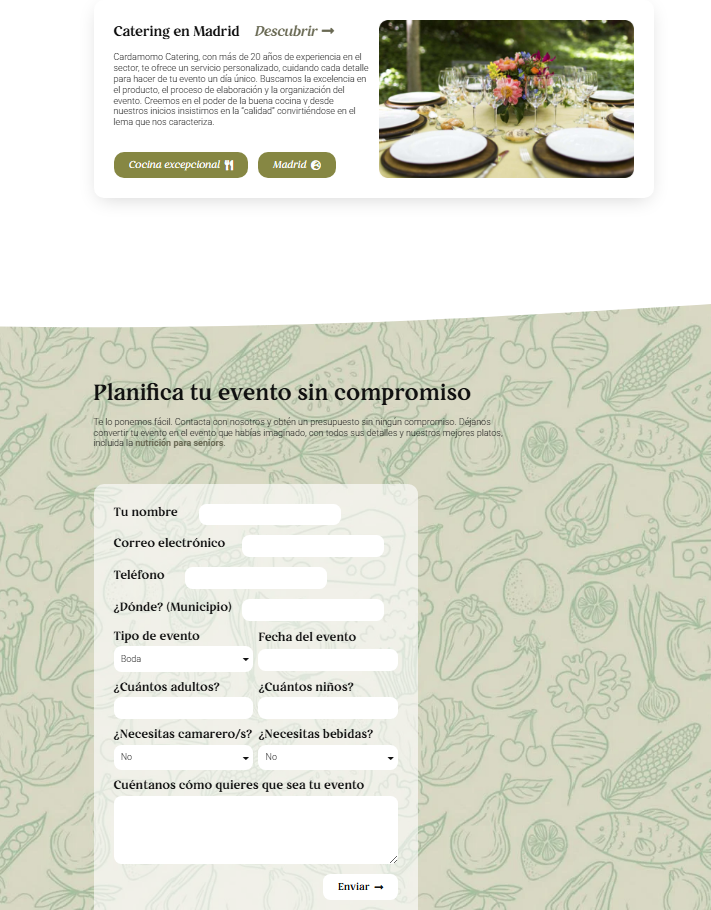Cardomacatering - Section3